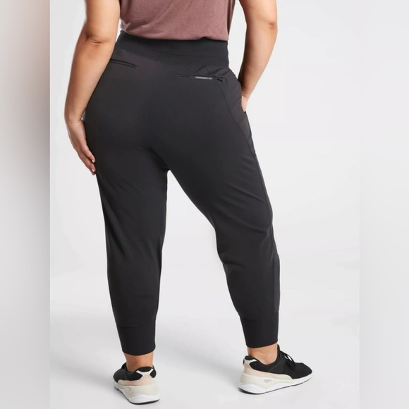 Athleta Venice jogger woman size 3X plus Black pants workout Athletic sport - Picture 1 of 13